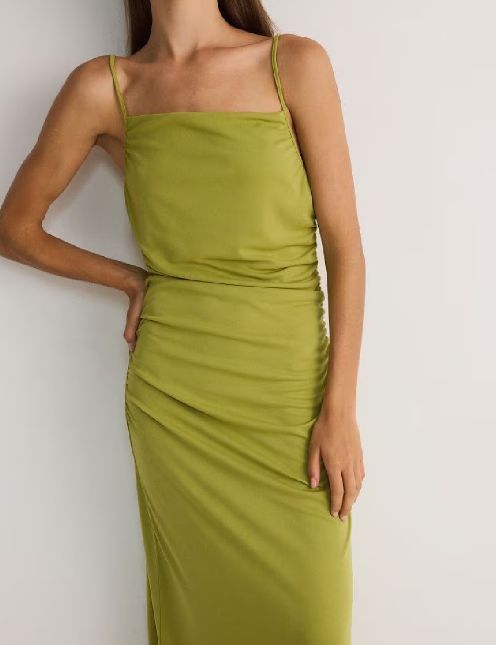 Rochie lunga Reserved, verde - 1 | YEO