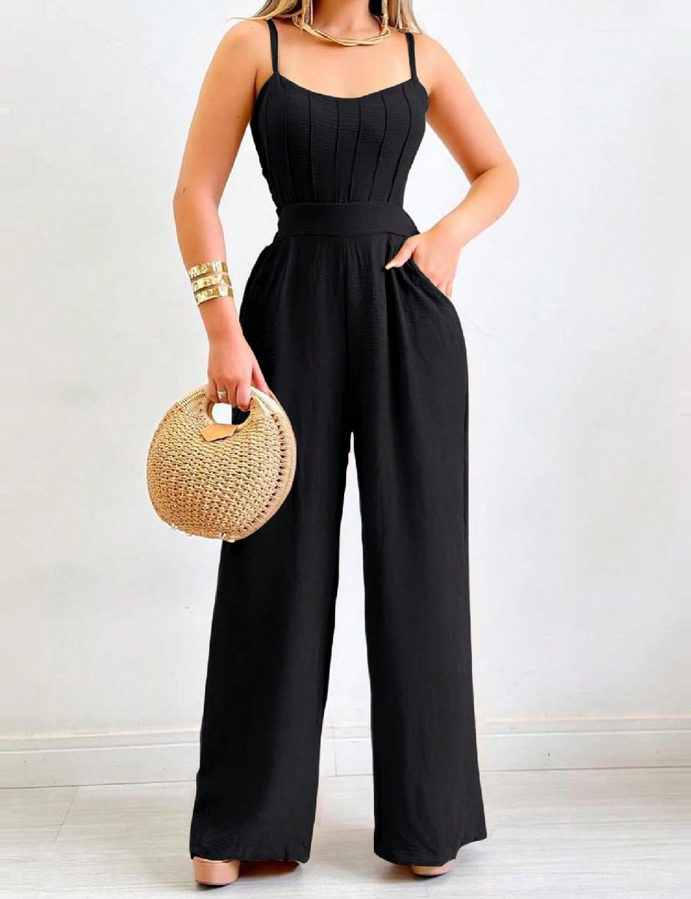 Salopeta SHEIN, negru