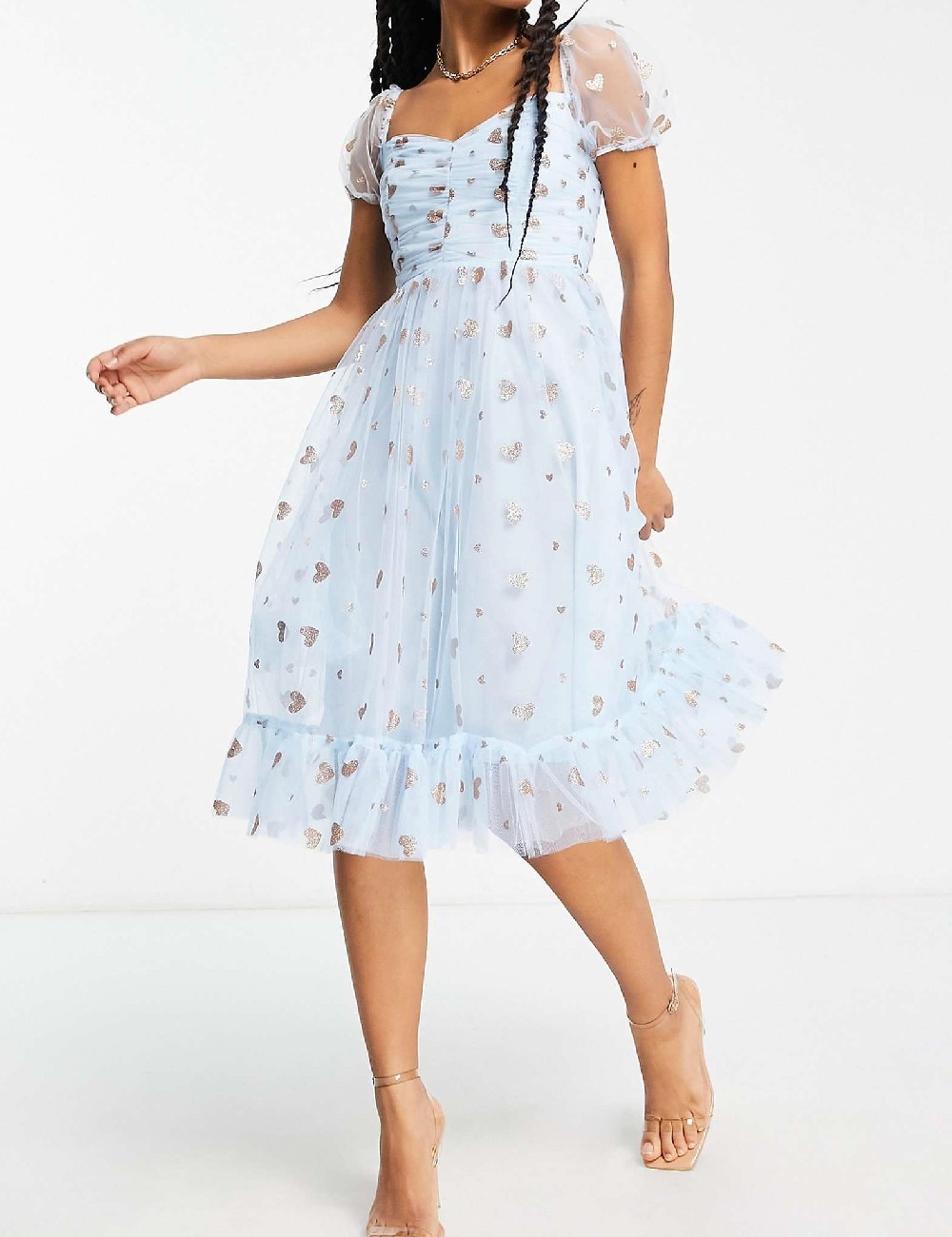 Rochie medie Collective The Label, bleu - 1 | YEO