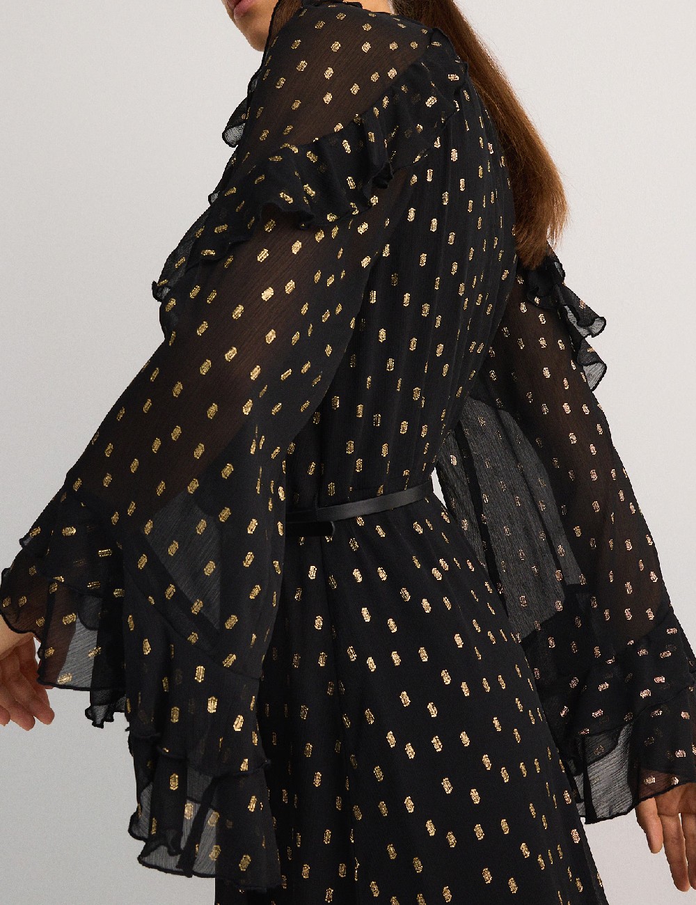 Rochie lunga Reserved, negru - 1 | YEO