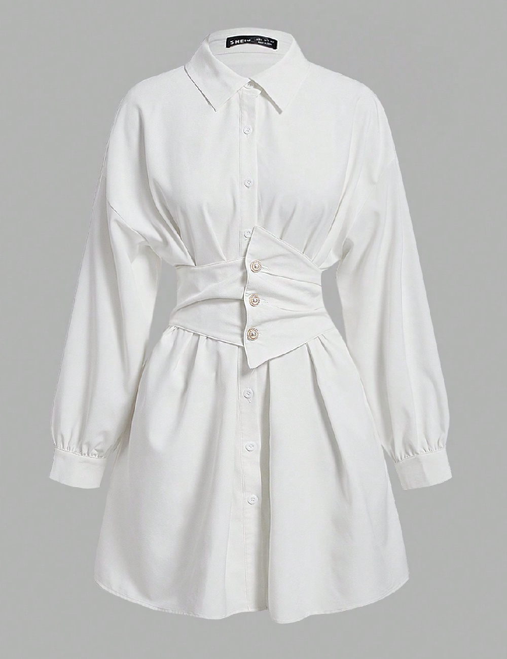 Rochie scurta SHEIN, ecru