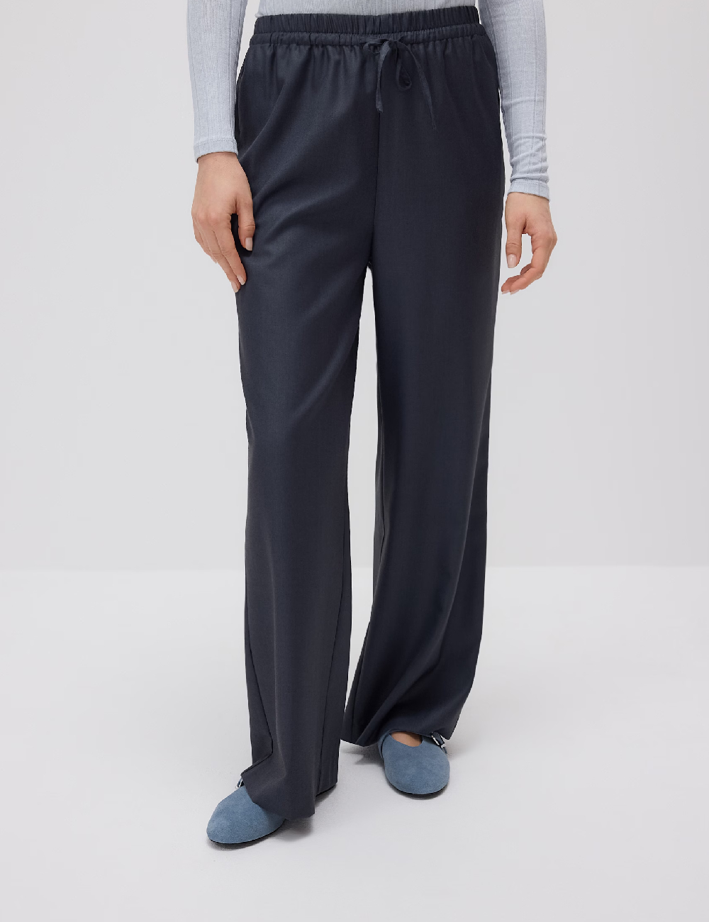 Pantaloni Reserved, gri petrol