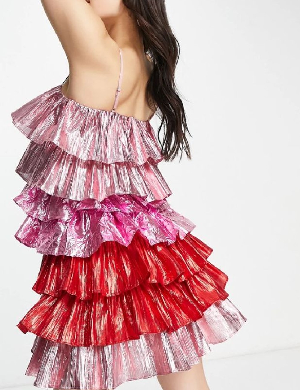 Rochie scurta Collective The Label, roz - 1 | YEO