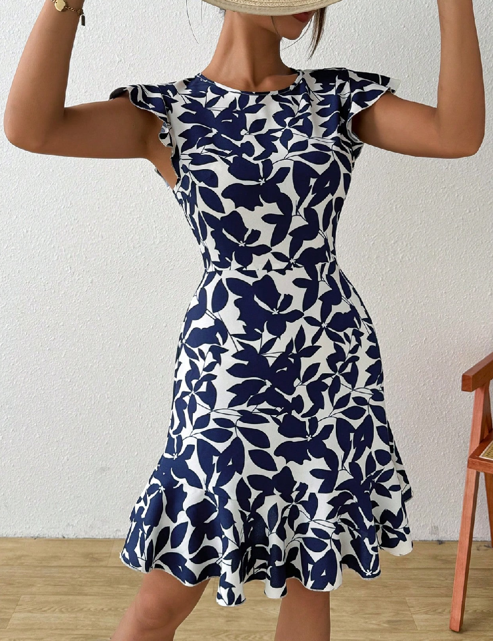 Rochie scurta SHEIN, albastru