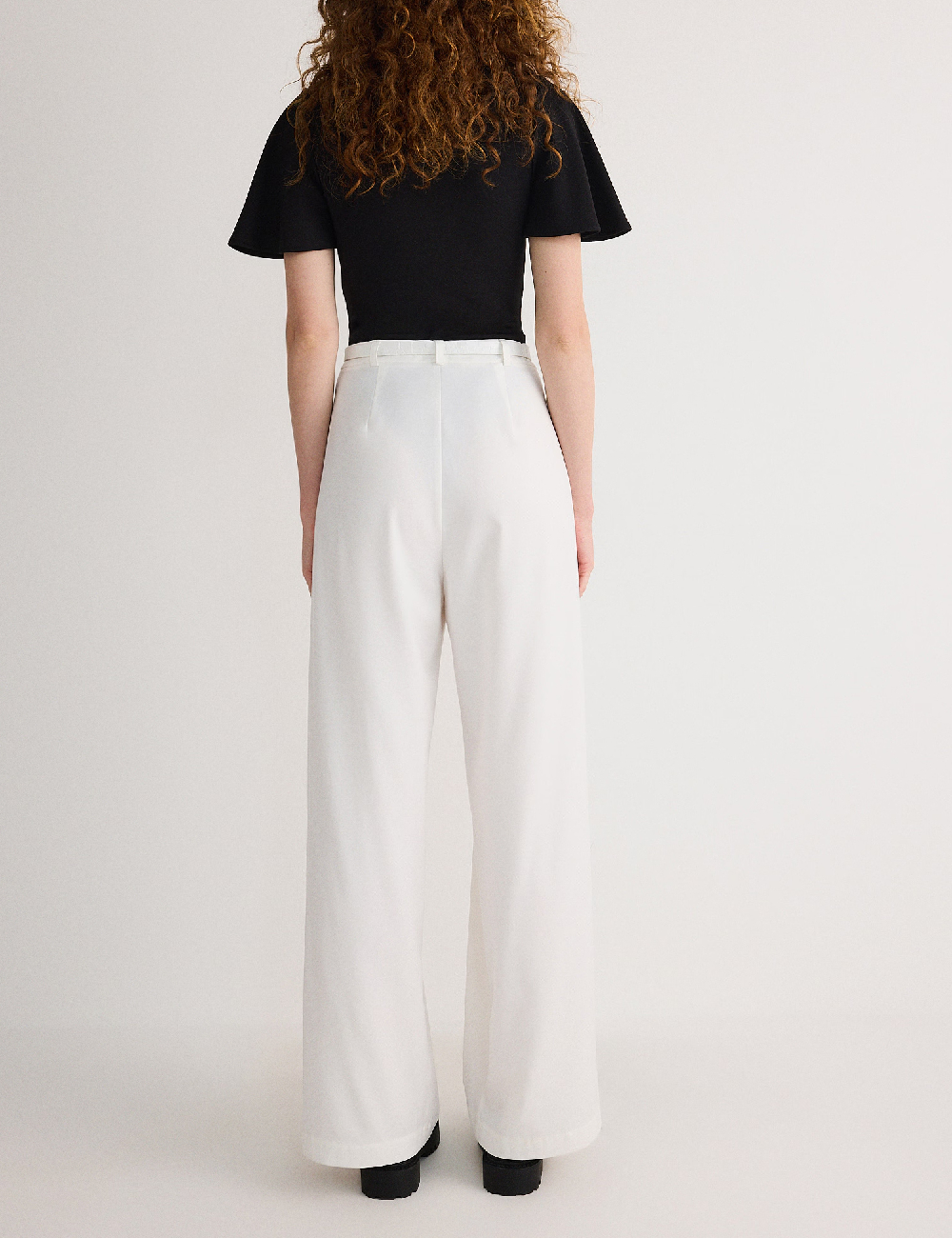 Pantaloni Reserved, alb - 1 | YEO