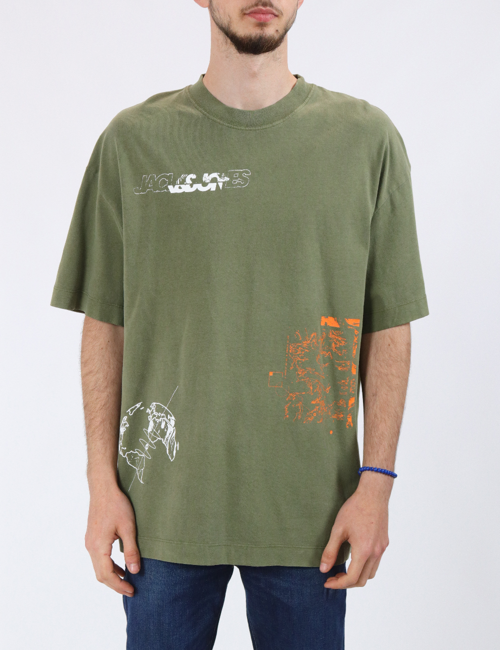 Tricou Oversize Jack&Jones, verde