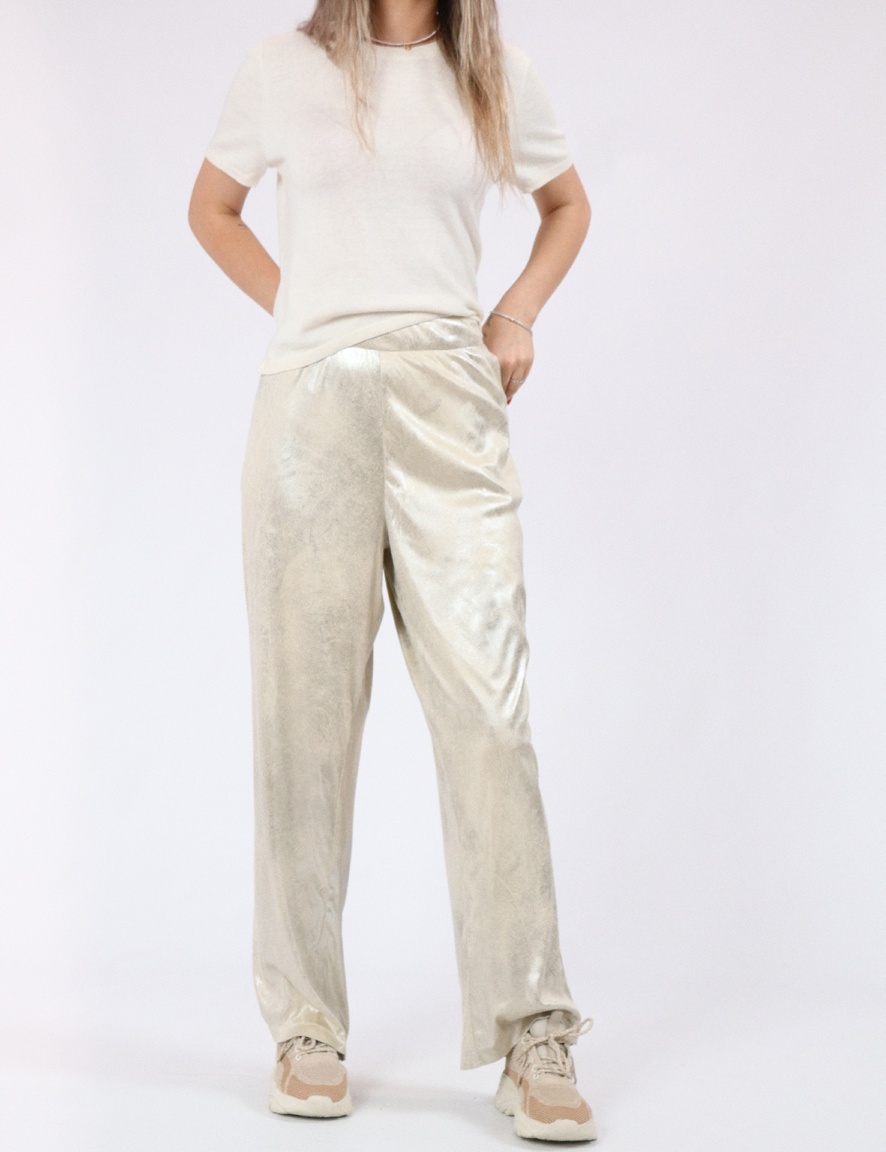 Pantaloni Vero Moda, crem