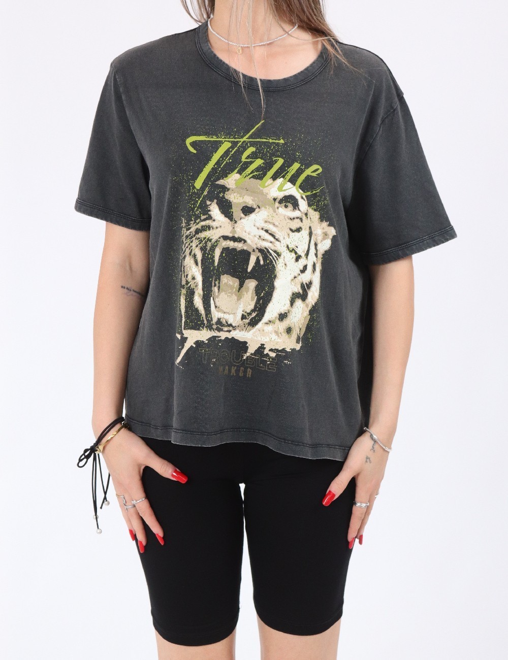 Tricou Jacqueline de Yong, gri - 1 | YEO