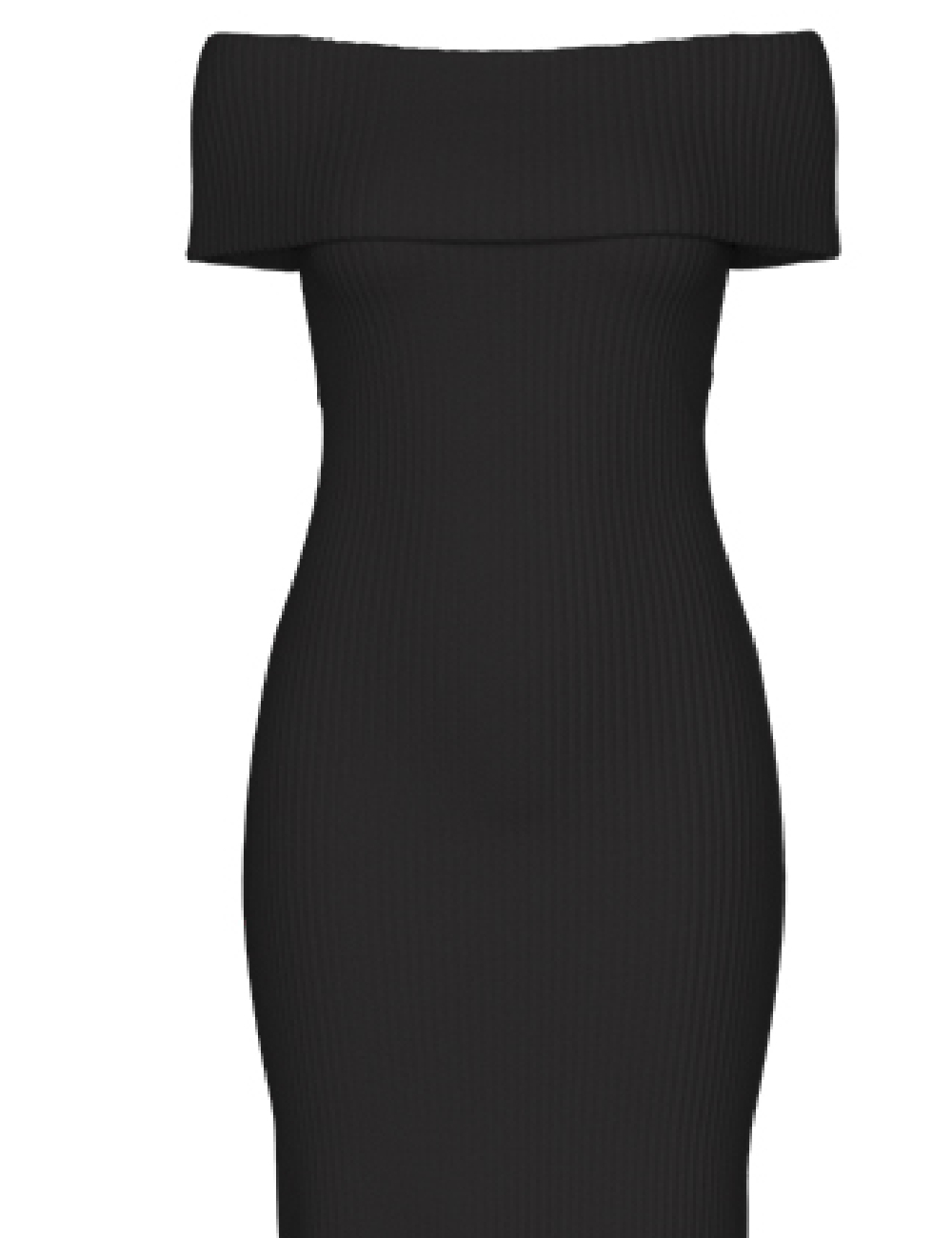 Rochie lunga Pieces, negru - 1 | YEO