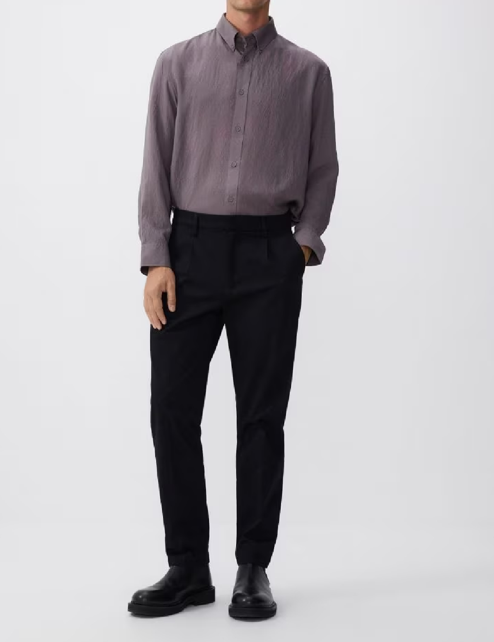 Pantaloni Reserved, negru