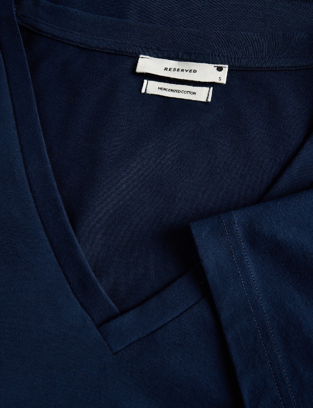 Tricou Reserved, bleumarin inchis - 1 | YEO