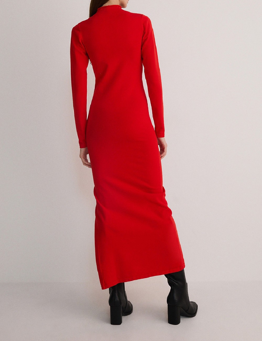 Rochie lunga Reserved, rosu - 1 | YEO