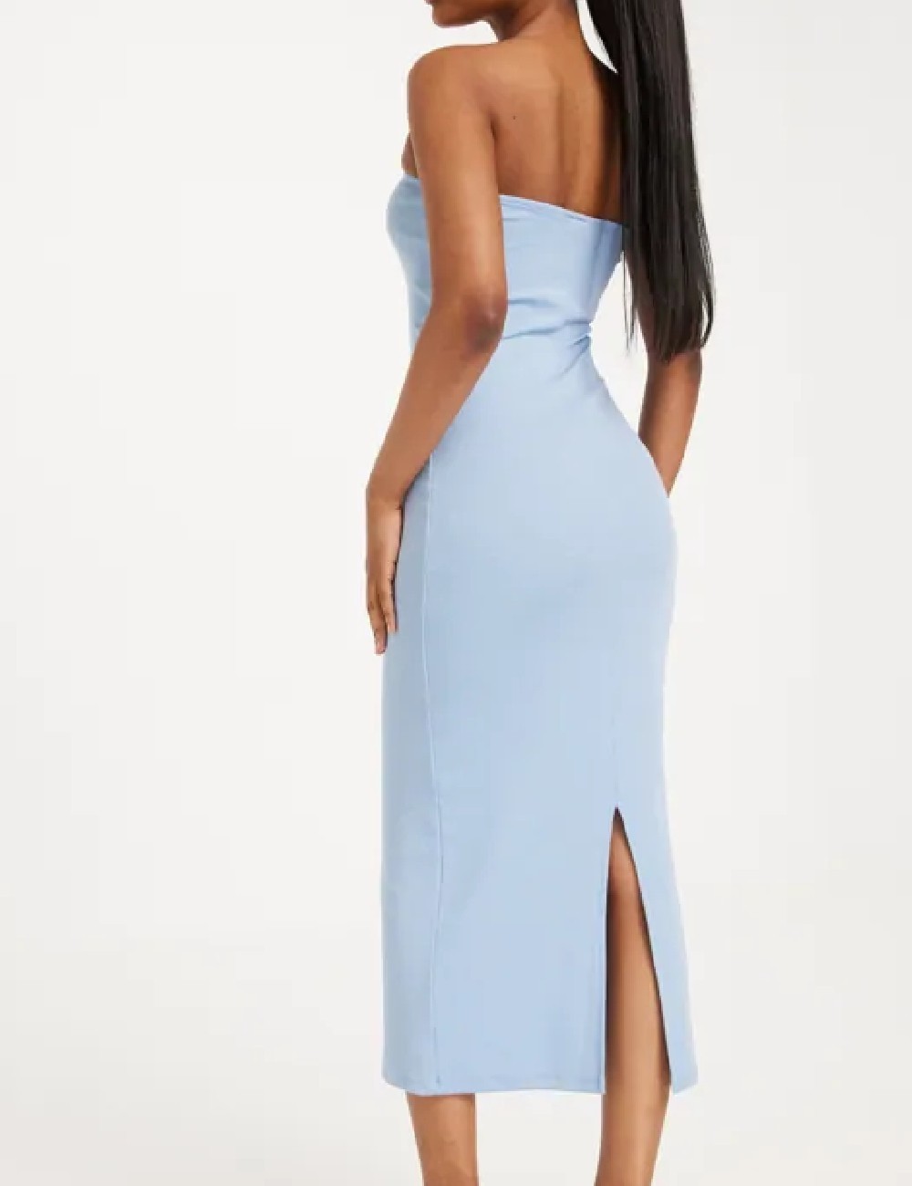 Rochie medie Pieces, albastru - 1 | YEO