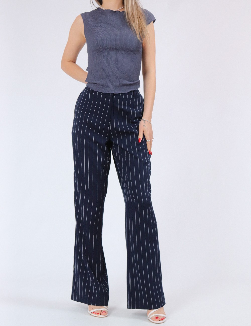 Pantaloni Vero Moda, bleumarin - 1 | YEO