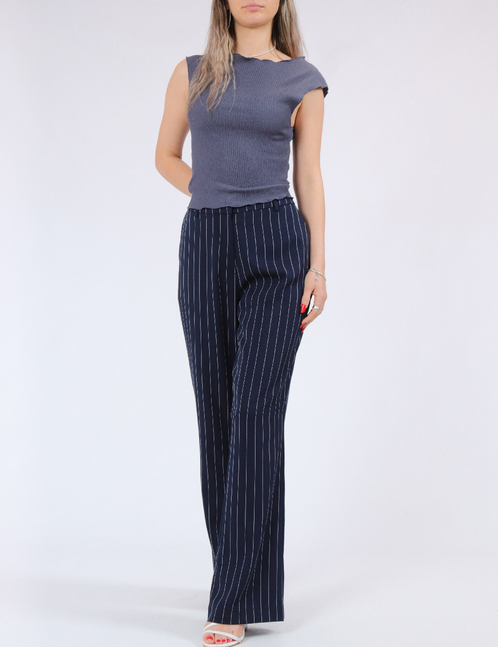 Pantaloni Vero Moda, bleumarin