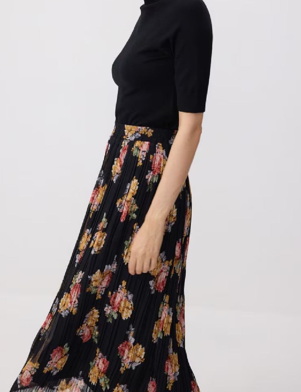 Fusta Reserved, floral print - 1 | YEO