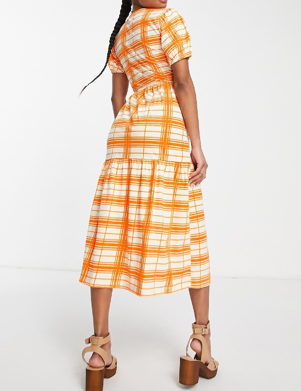 Rochie medie ASOS, portocaliu - 1 | YEO