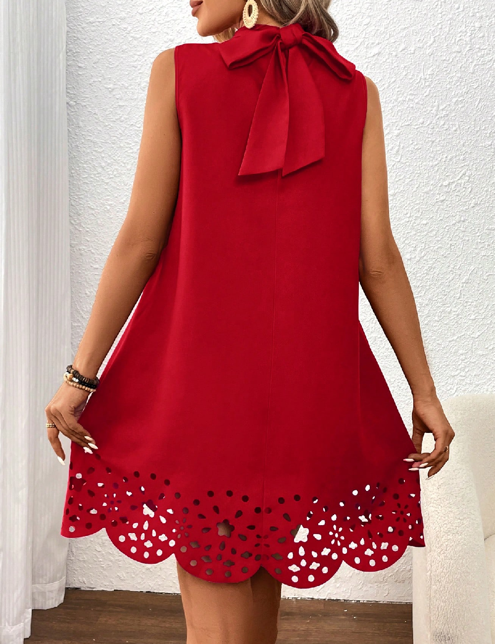 Rochie scurta SHEIN, rosu - 1 | YEO