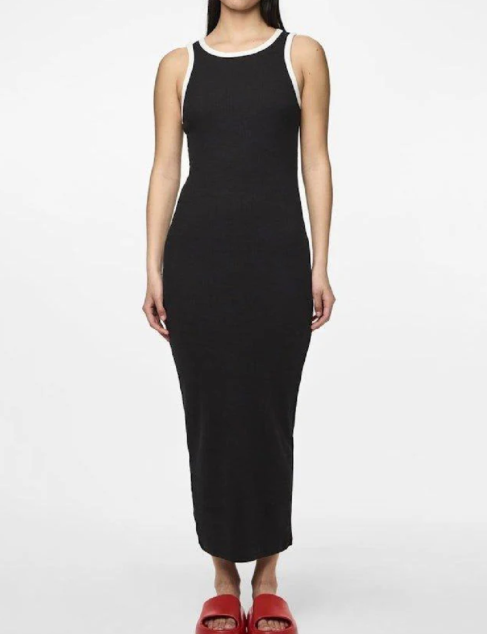 Rochie lunga Pieces, negru