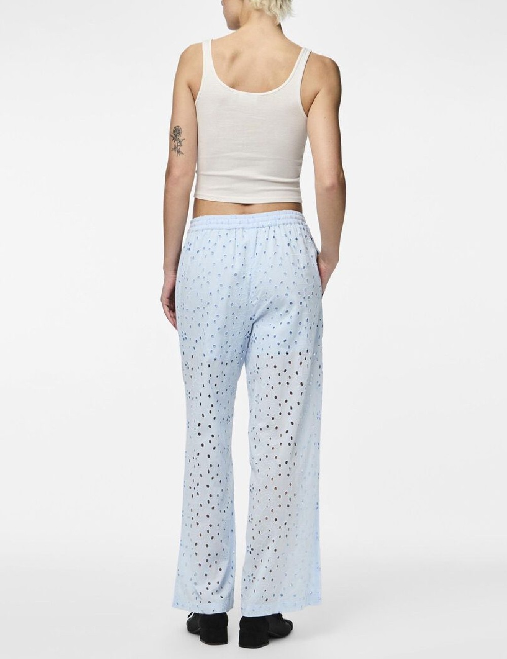 Pantaloni Pieces, albastru - 1 | YEO