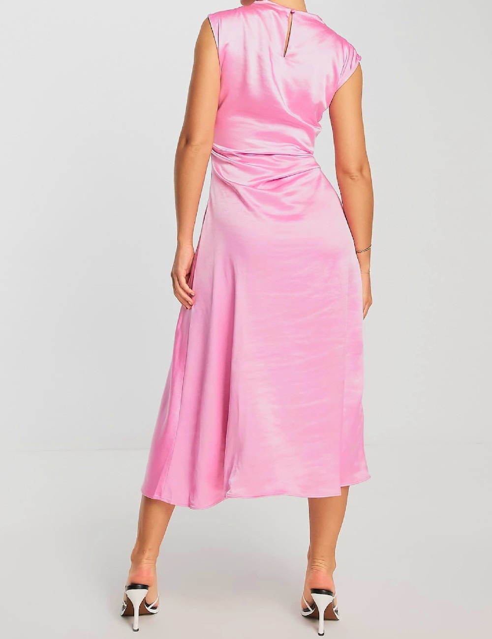 Rochie medie Pretty Lavish, roz - 1 | YEO