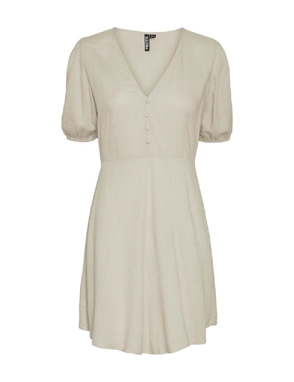 Rochie scurta Pieces, crem