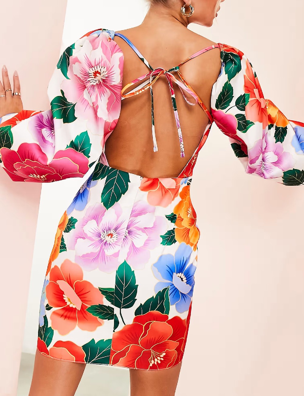 Rochie scurta ASOS, floral - 1 | YEO