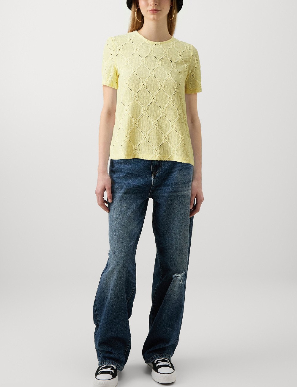 Bluza Pieces, galben - 1 | YEO