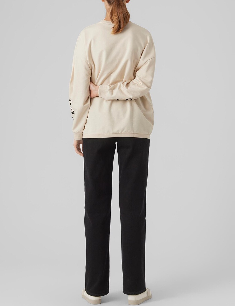 Bluza Oversize Vero Moda, crem - 1 | YEO