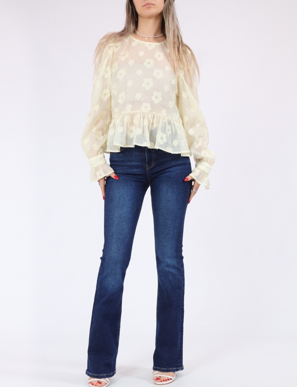 Bluza Pieces, galben - 1 | YEO