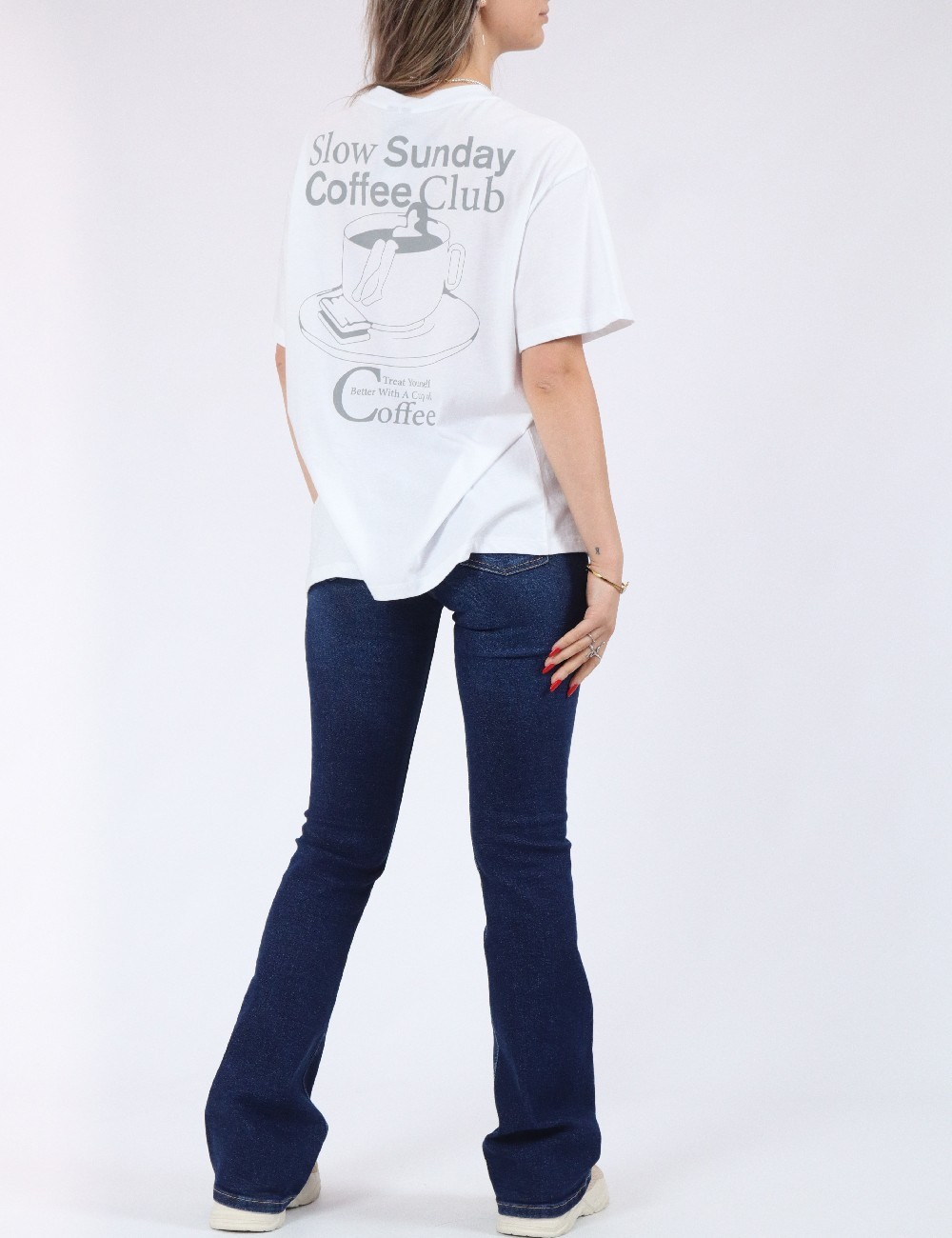 Tricou Pieces, alb - 1 | YEO