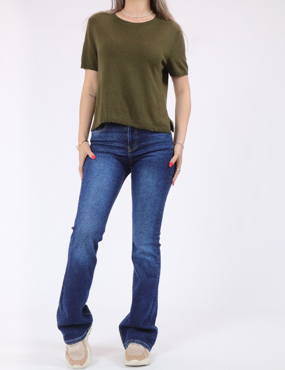 Bluza Jacqueline de Yong, verde - 1 | YEO