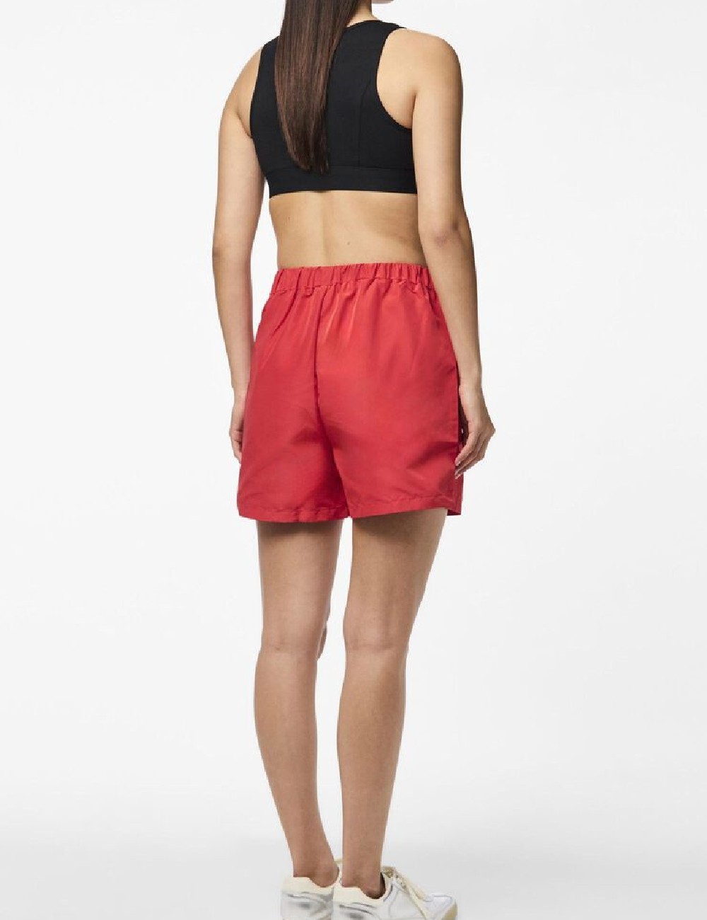 Pantaloni scurti Pieces, rosu - 1 | YEO