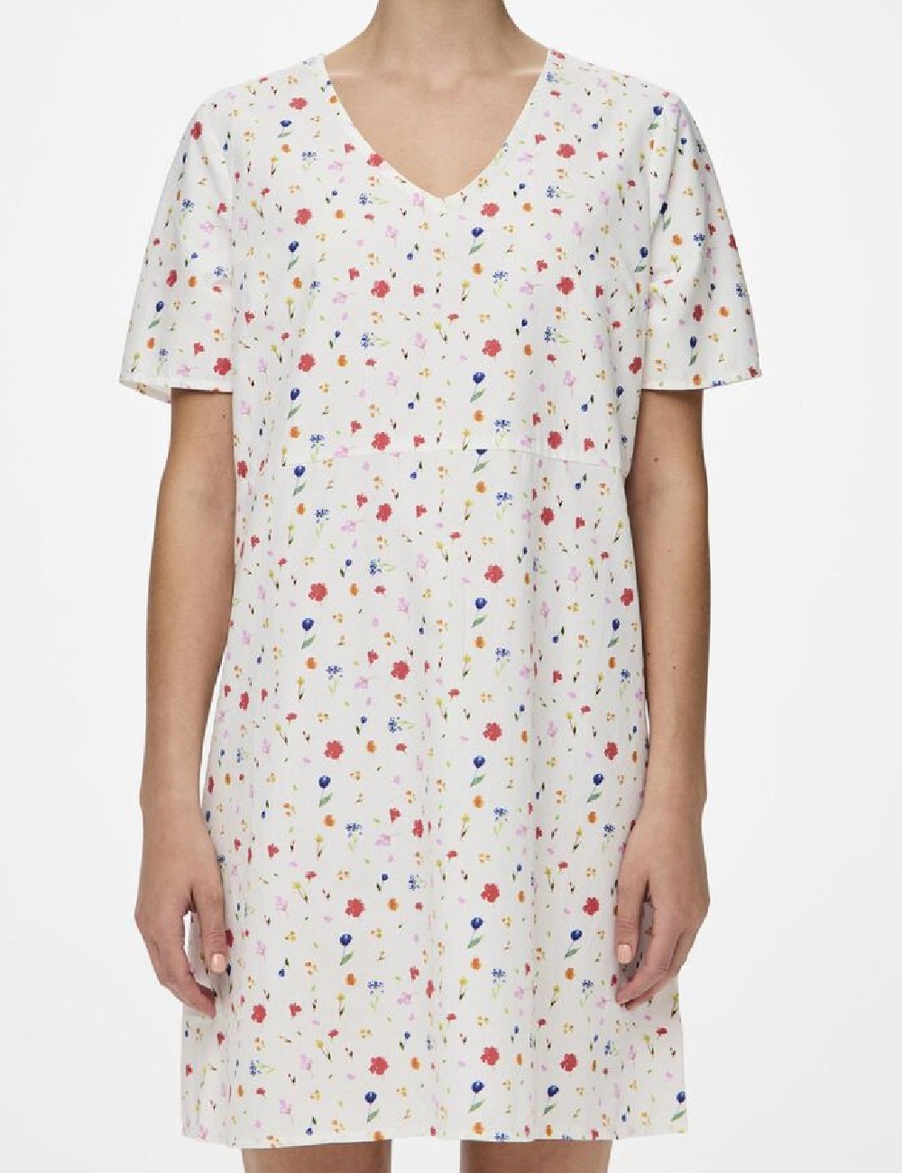Rochie scurta Pieces, alb - 1 | YEO