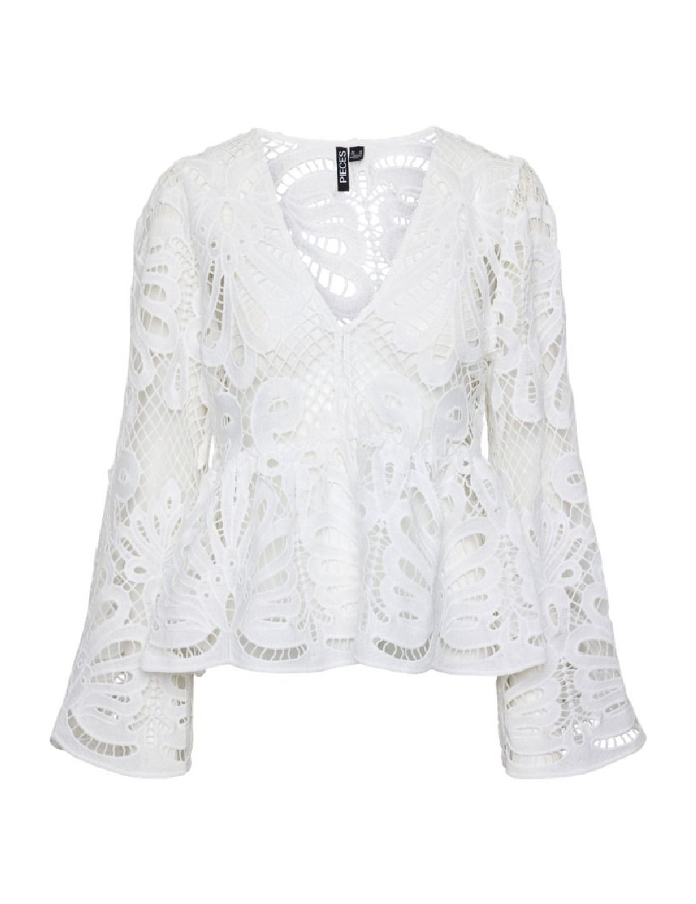 Bluza Pieces, alb