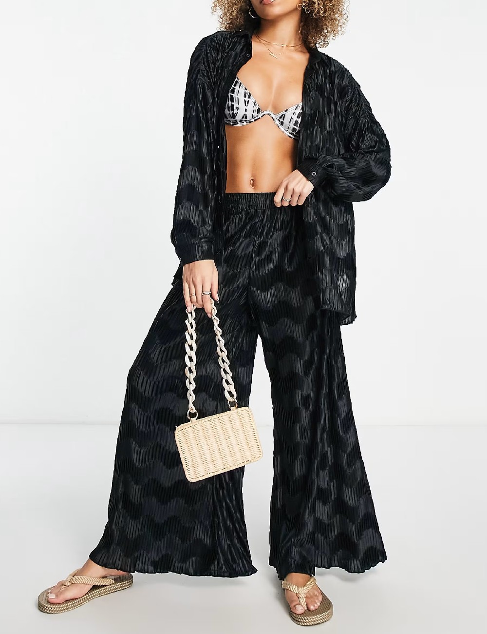 Camasa Oversize South Beach, negru - 1 | YEO