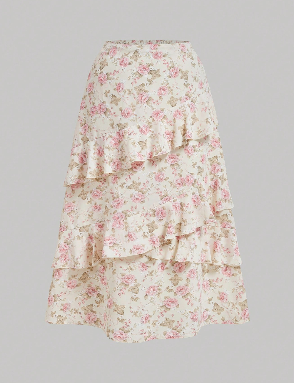 Fusta SHEIN CURVE, floral print