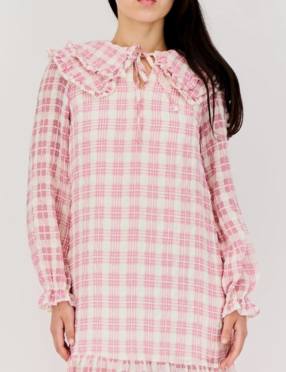 Rochie medie Lost Ink, roz - 1 | YEO