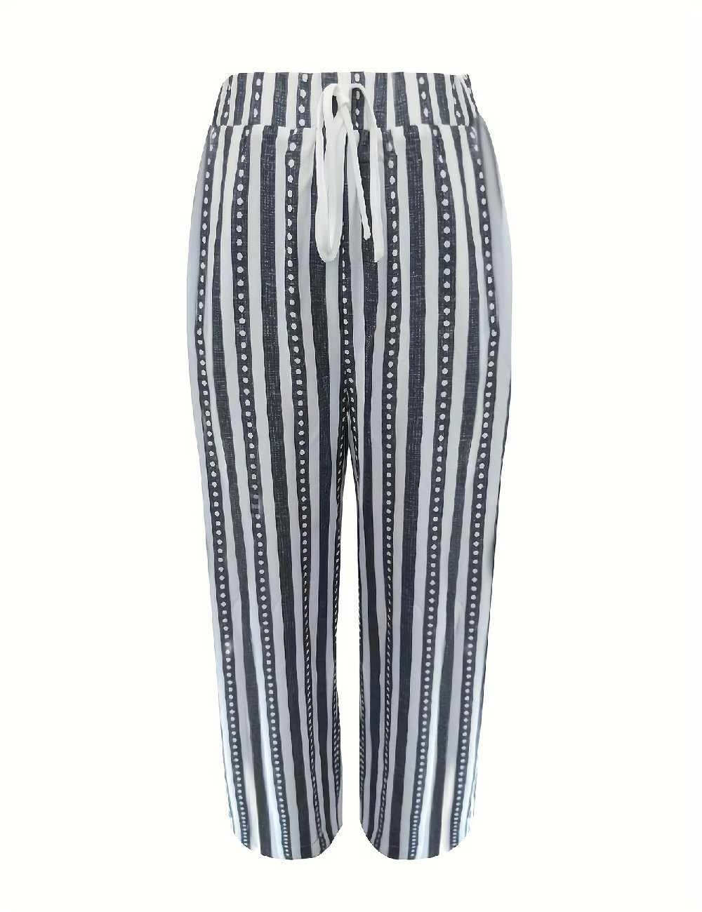 Pantaloni SHEIN, gri/alb - 1 | YEO