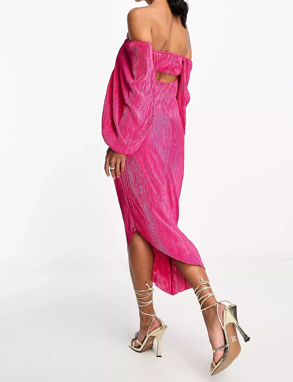 Rochie medie ASOS, roz - 1 | YEO