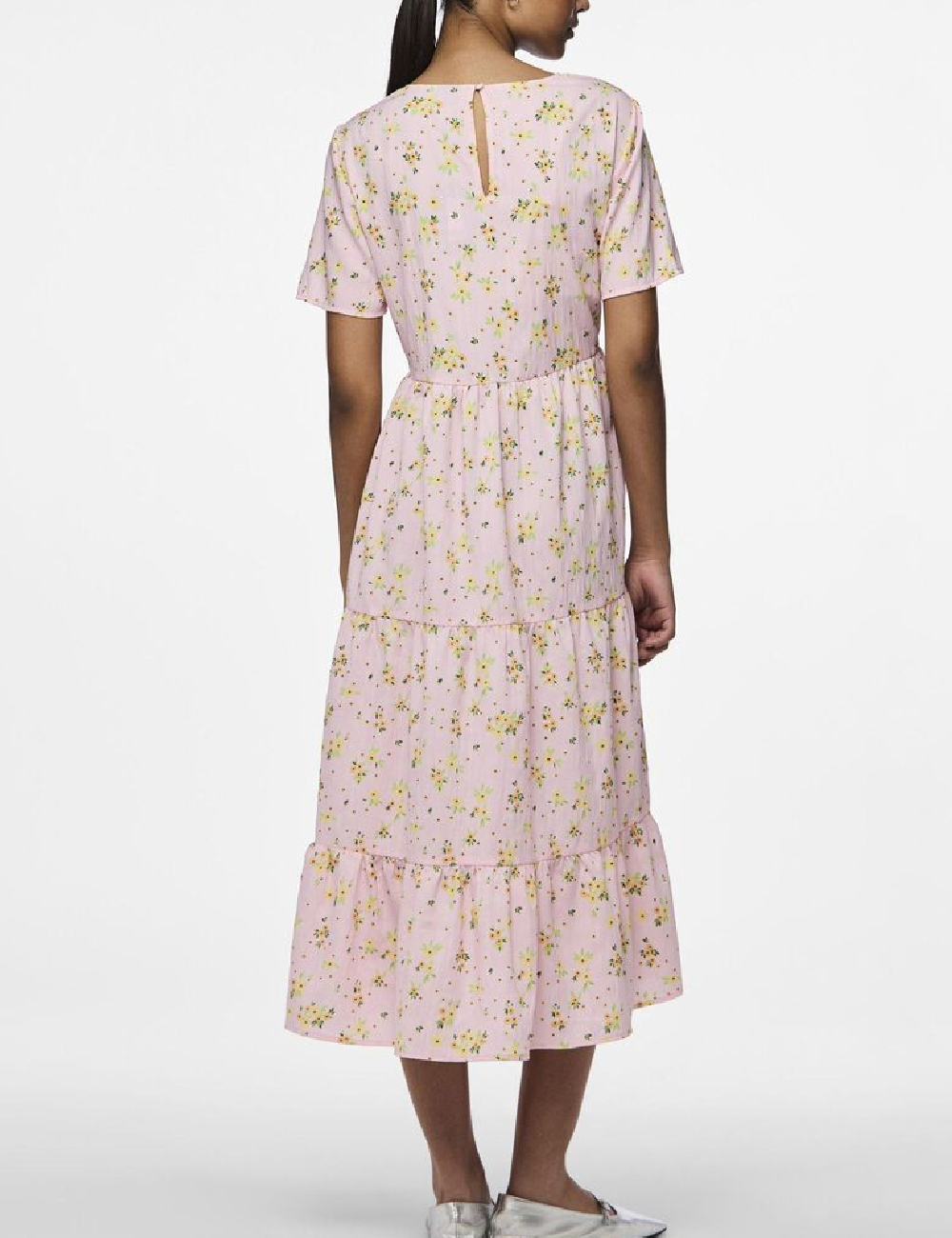 Rochie medie Pieces, roz - 1 | YEO
