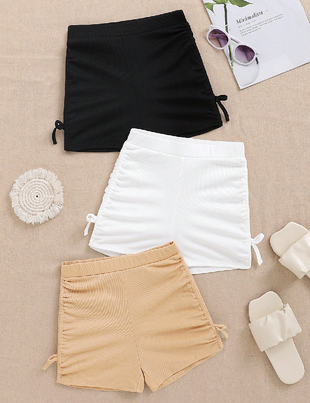 Set Pantaloni scurti Shein Kids, mix culori