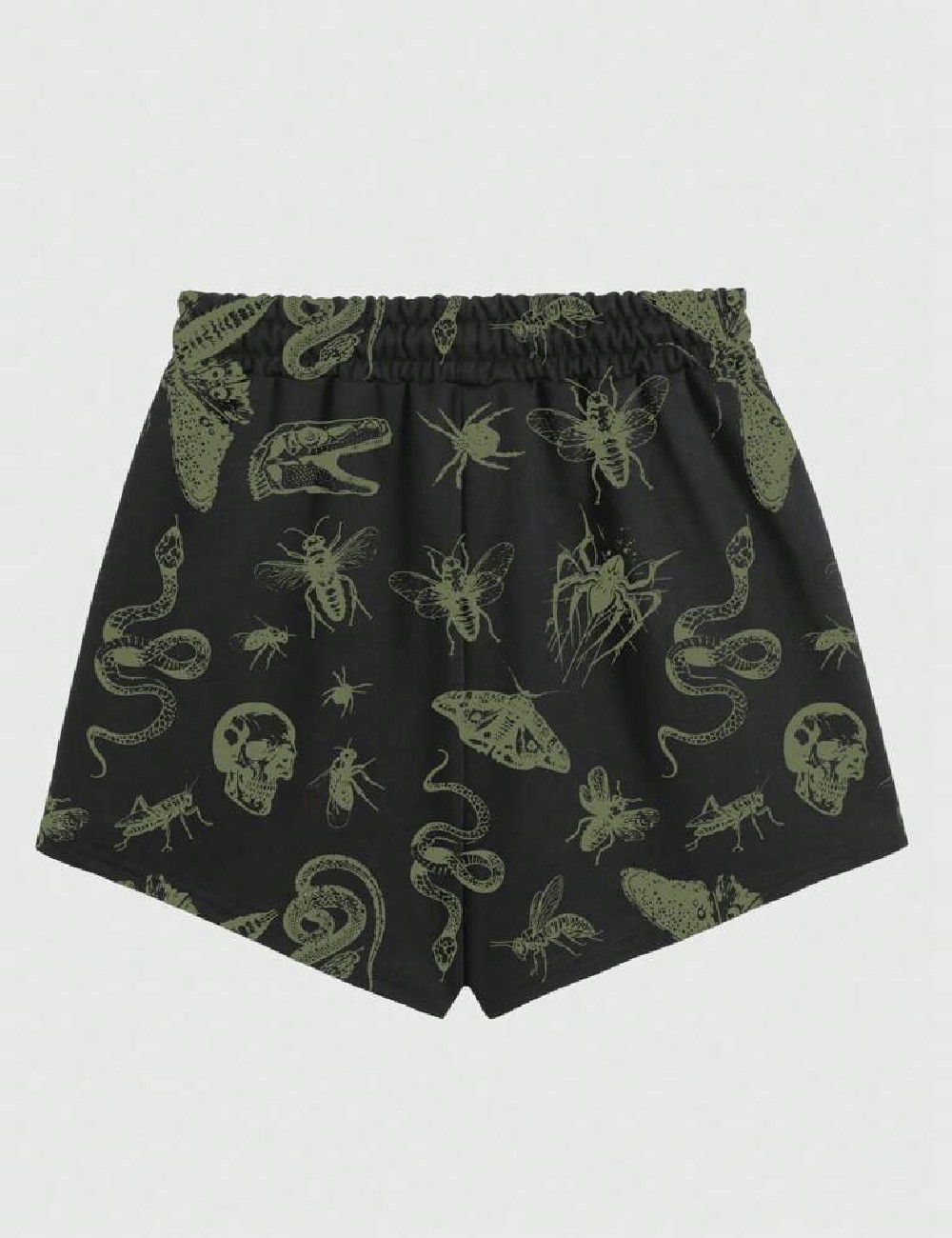 Pantaloni scurti Romwe, negru - 1 | YEO