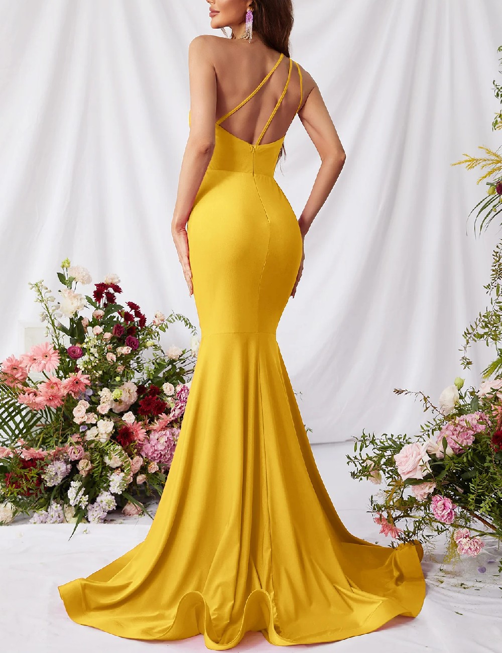 Rochie lunga Faeriesty, galben - 1 | YEO