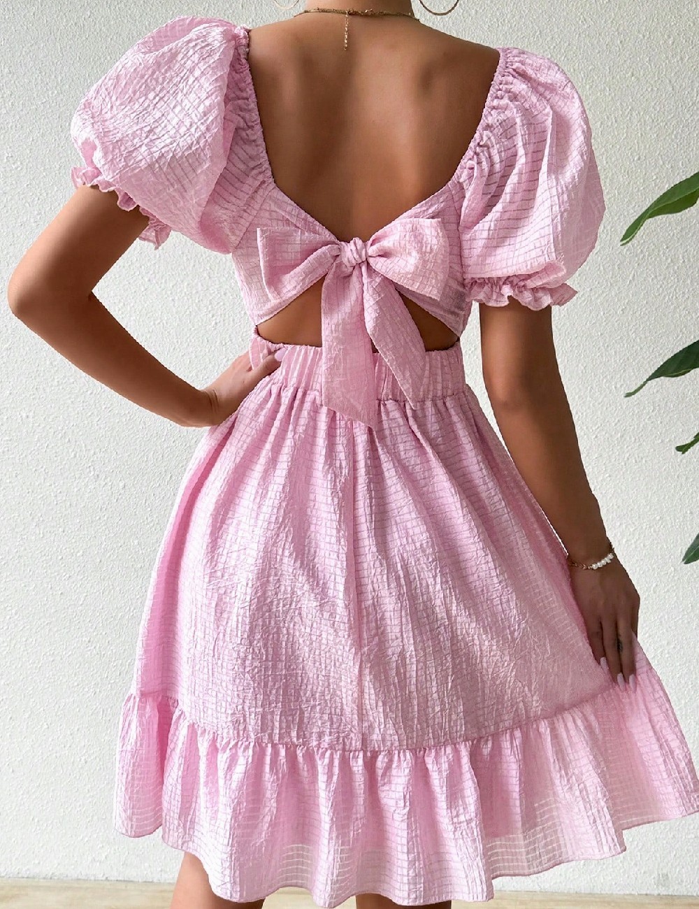 Rochie scurta SHEIN, roz - 1 | YEO