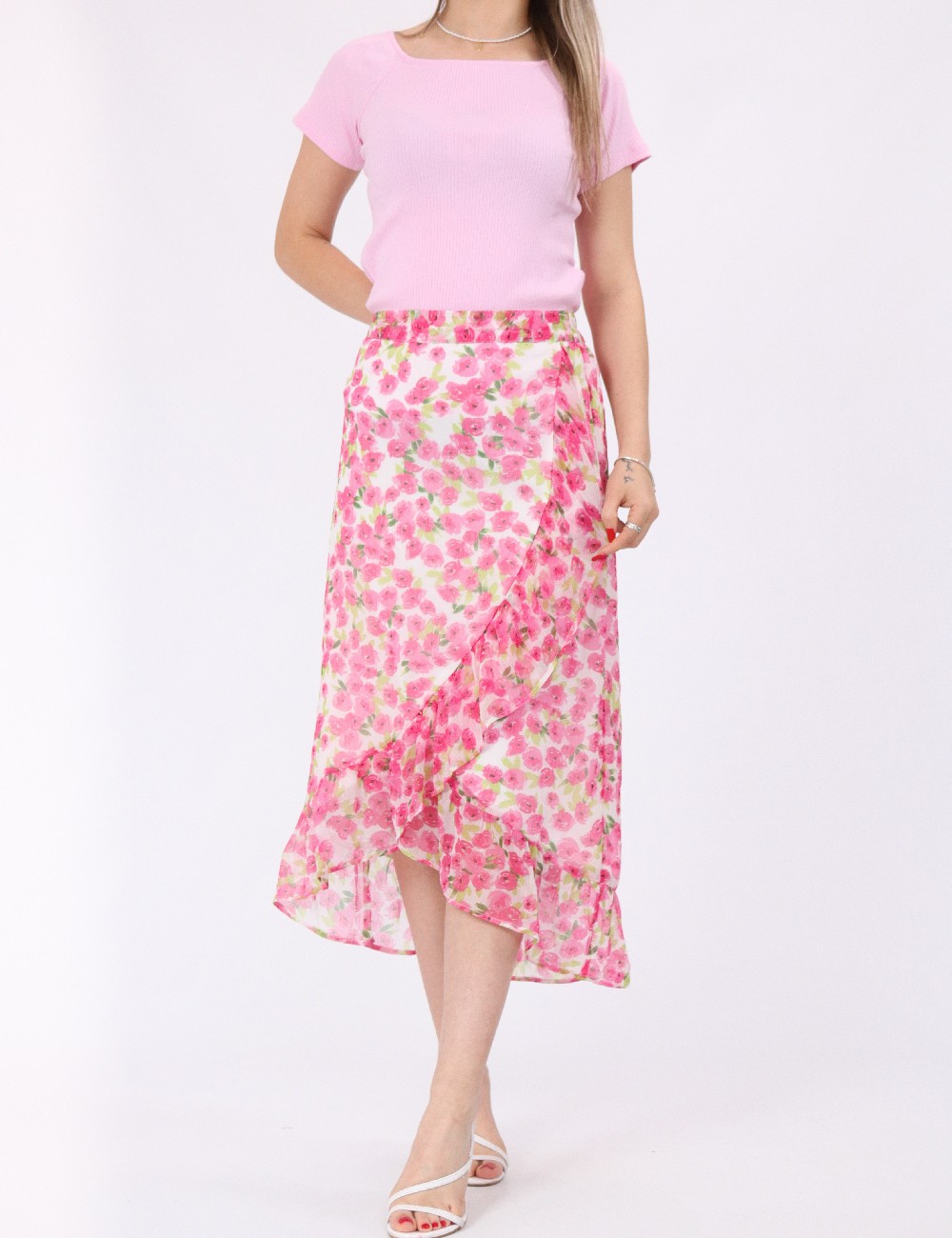 Fusta Vero Moda, roz - 1 | YEO