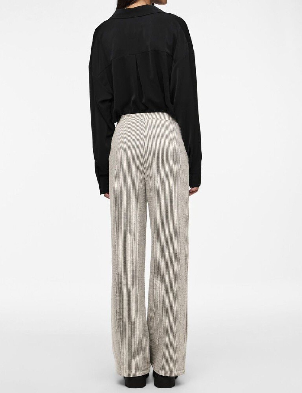 Pantaloni Pieces, gri - 1 | YEO