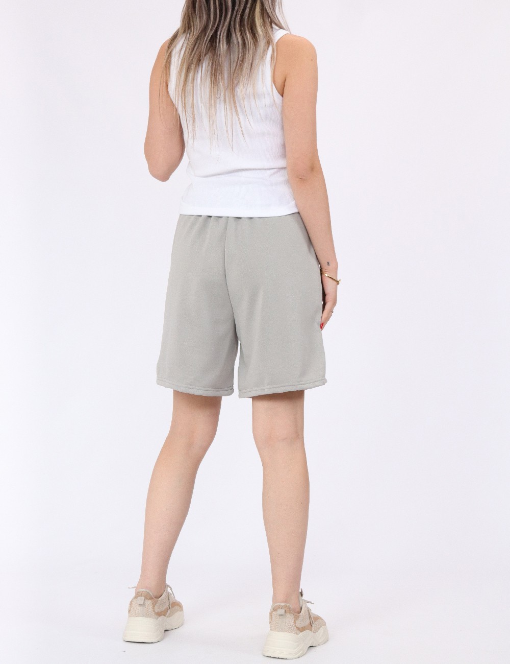 Pantaloni scurti Dazy, gri - 1 | YEO