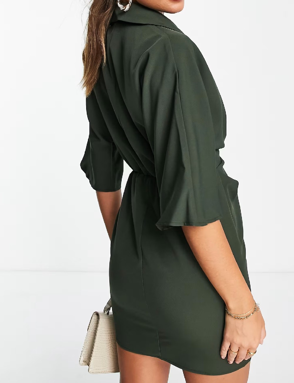 Rochie scurta ASOS, verde - 1 | YEO