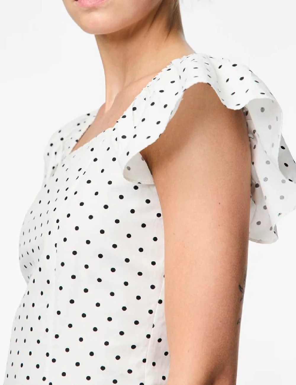 Bluza Pieces, alb - 1 | YEO